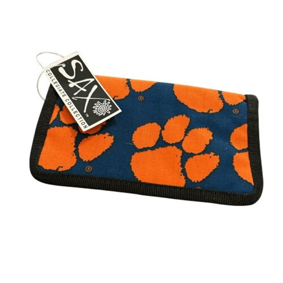 Sax Handbags - Sax Clemson Checkbook Wallet. NWT.